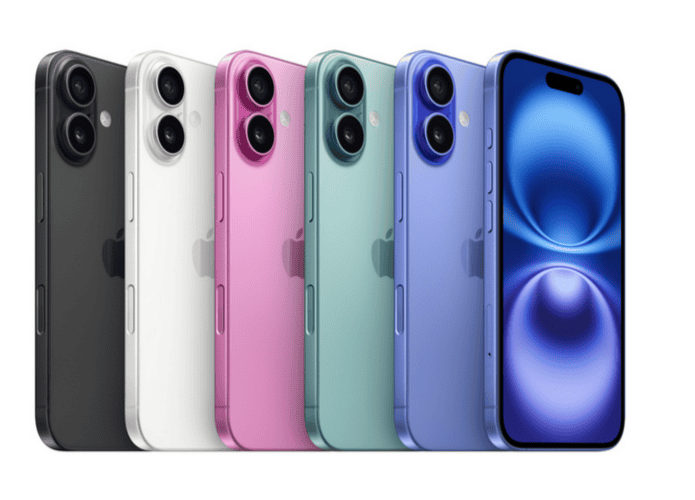 Novas cores do iPhone 16 via Apple/reprodução