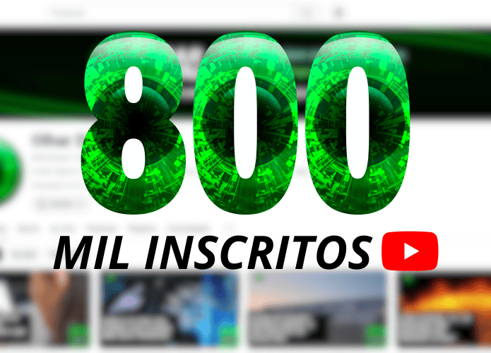 olhar digital 800 mil inscritos no YouTube