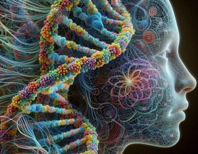 O genoma humano; imagem ilustrativa