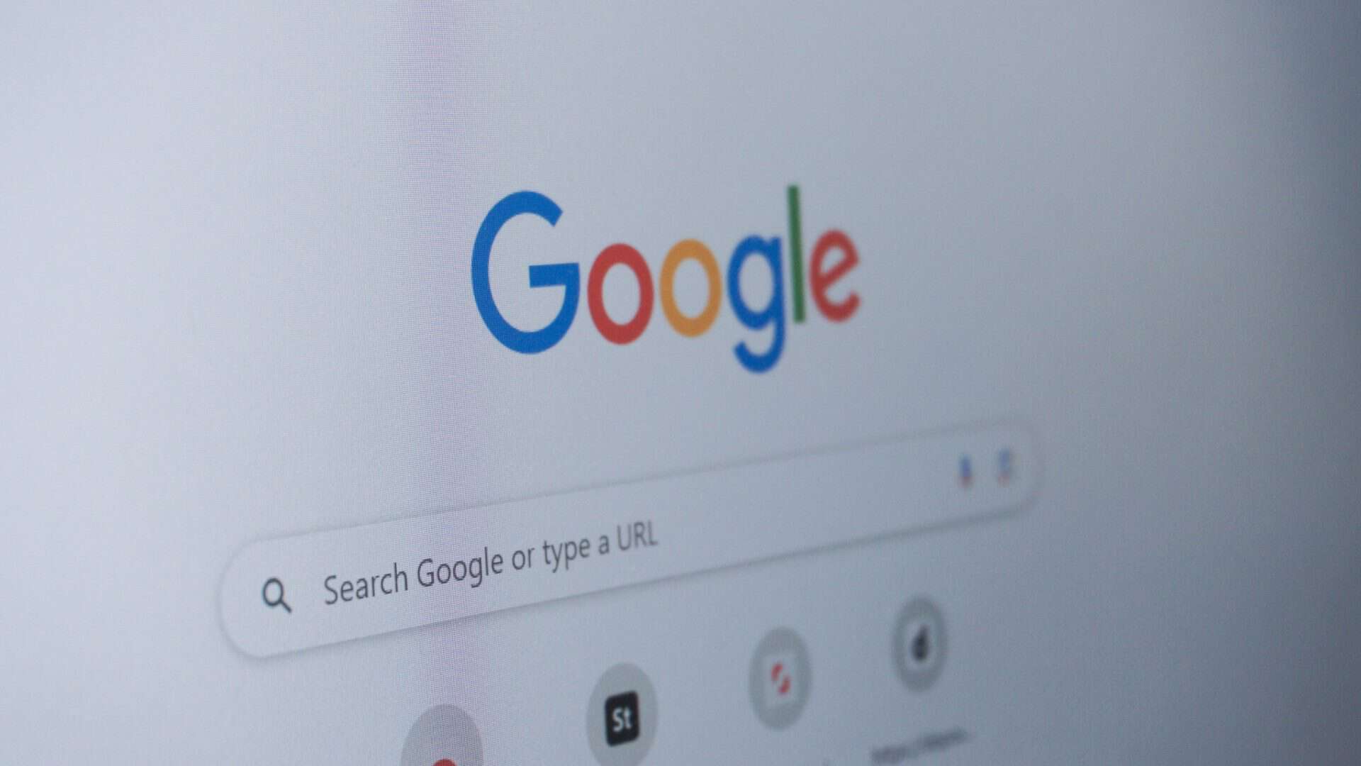 Página de busca do Google