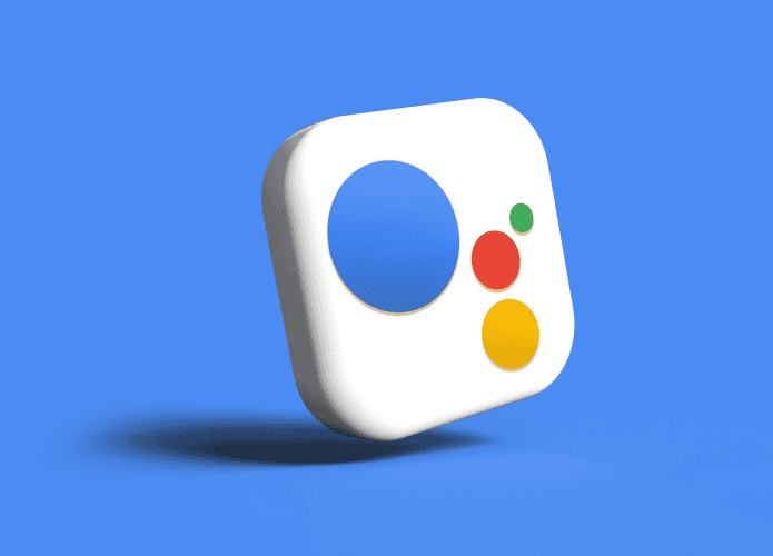 imagem mostra em evidência o ícone do Google assistente em um fundo azul