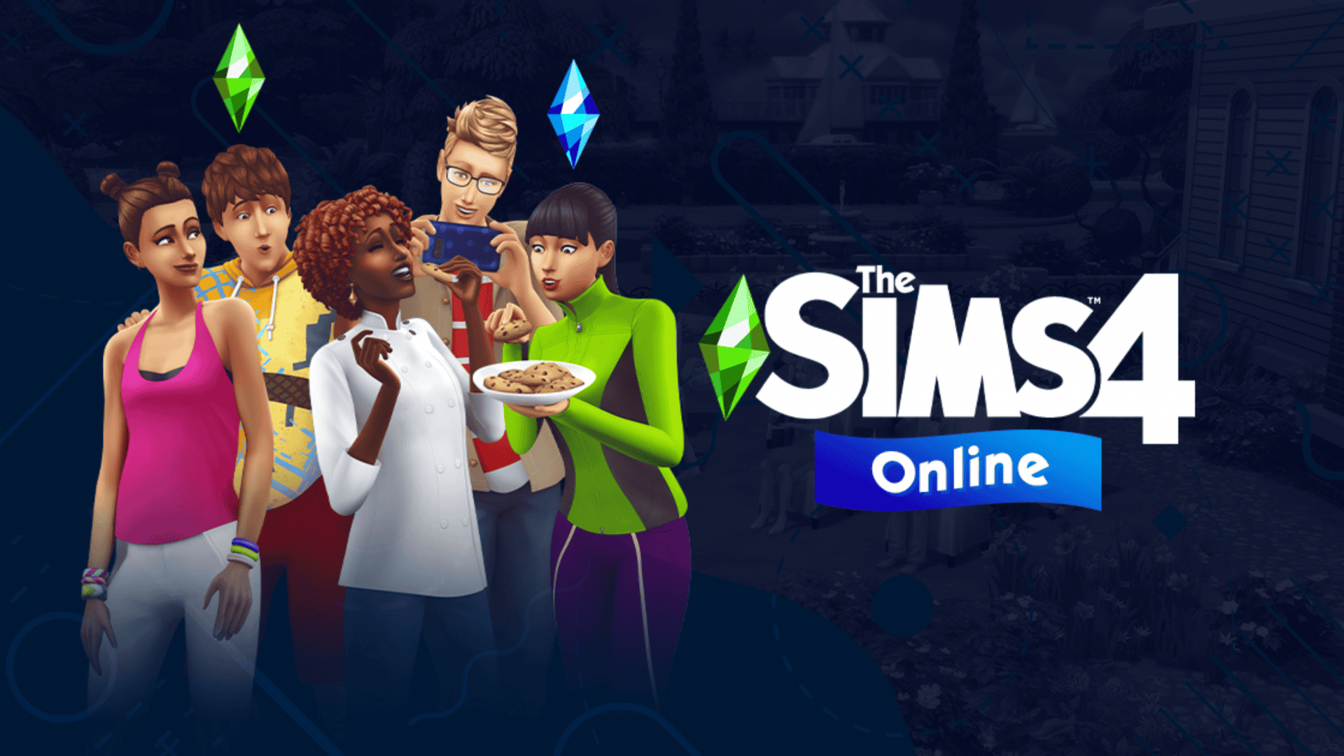 imagem mostra personagens reunidos no jogo the sims 4
