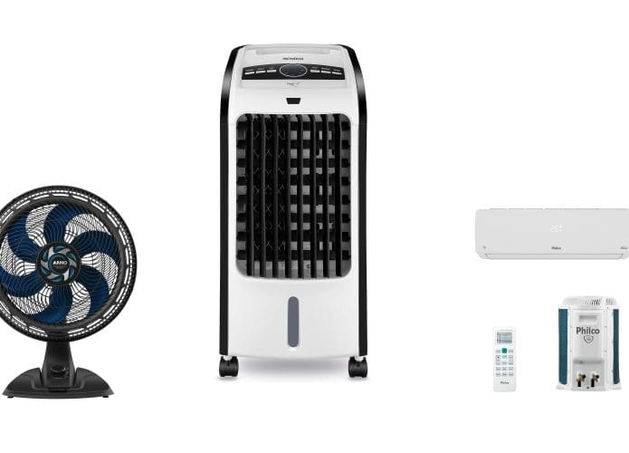 Ventilador, ar-condicionado e climatizador em oferta