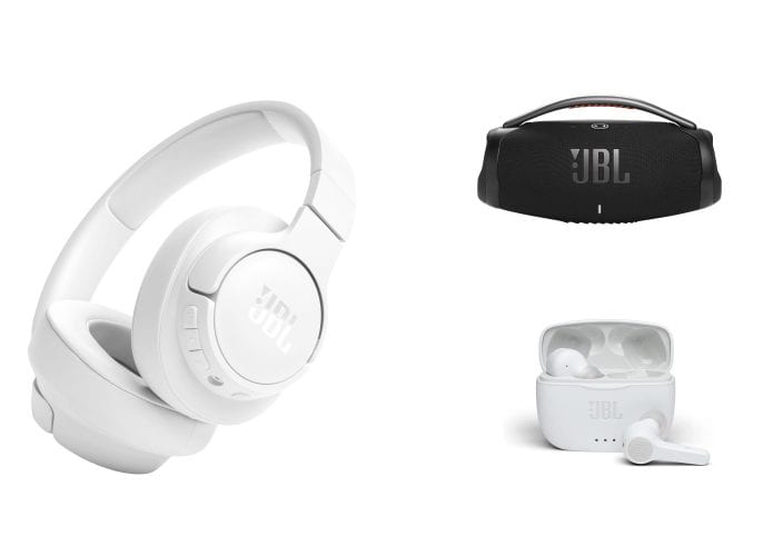 Dispositivos JBL em oferta