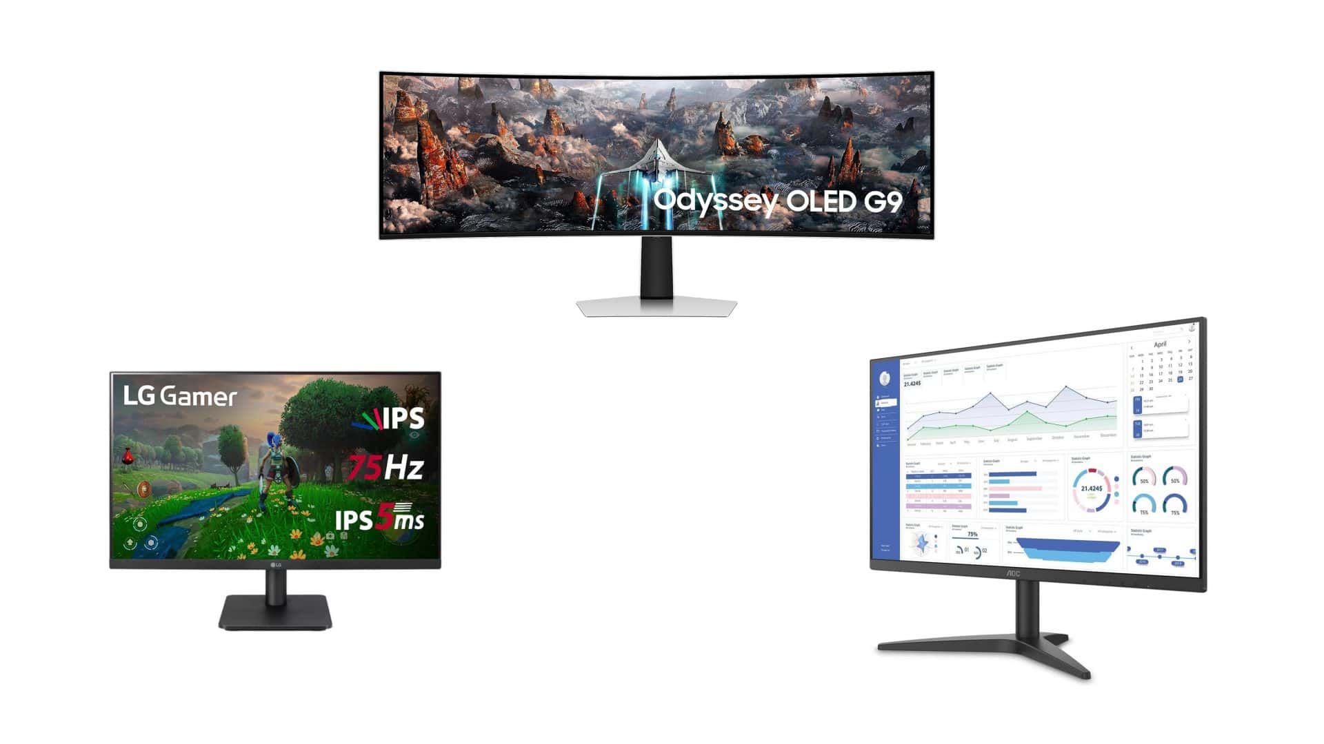 Monitores em oferta
