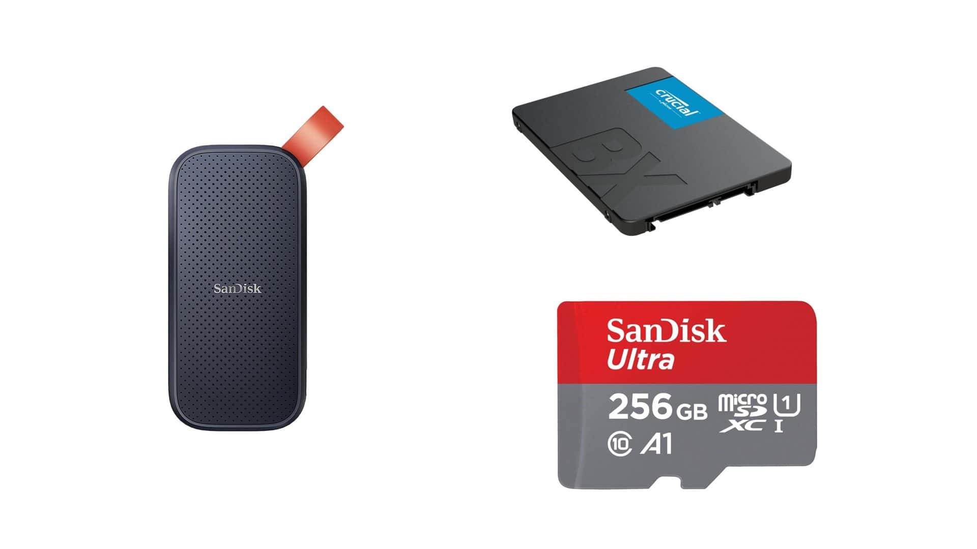 SSD e micro SD em oferta