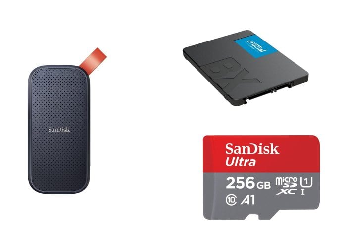 SSD e micro SD em oferta