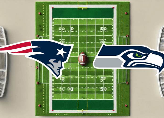 logos de patriots e seahawks