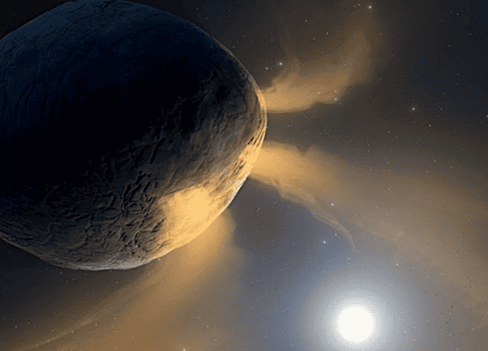 Ilustração do asteroide Phaethon