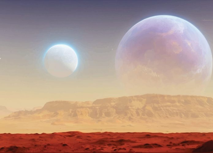 Ilustração de uma segunda Lua
