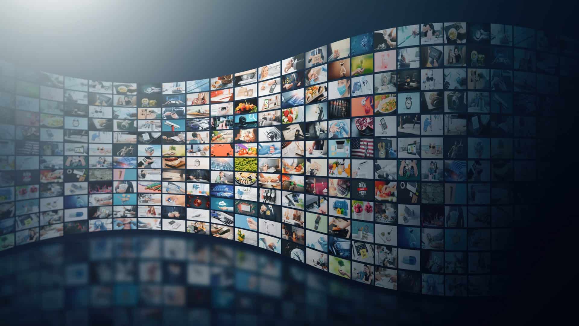 Diversas opções de serviços de streaming de filmes