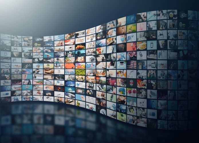 Diversas opções de serviços de streaming de filmes