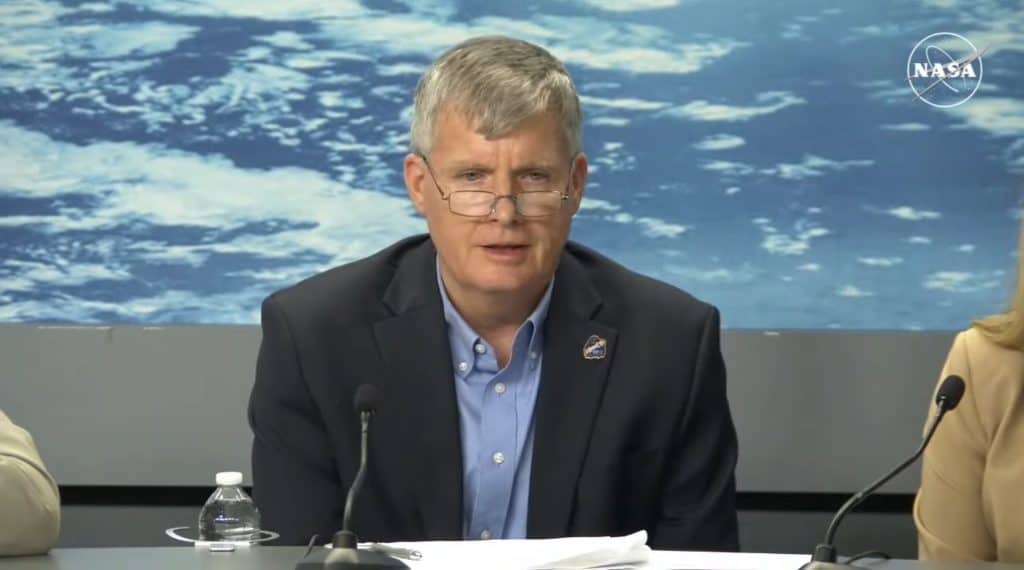 Steve Stich, gerente do Programa de Tripulação Comercial, do Centro Espacial Kennedy da NASA
