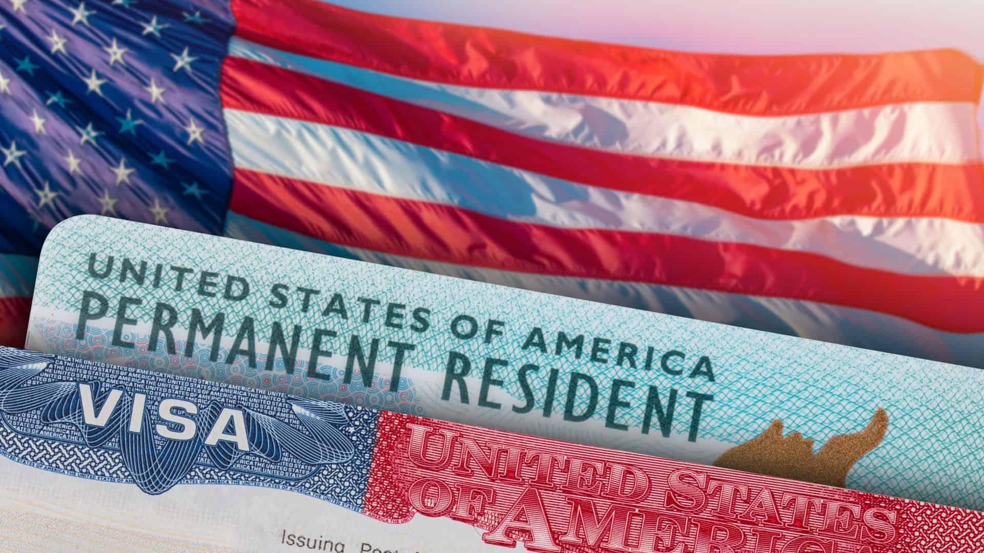 Ilustração bandeira dos EUA para como tirar visto americano de turismo