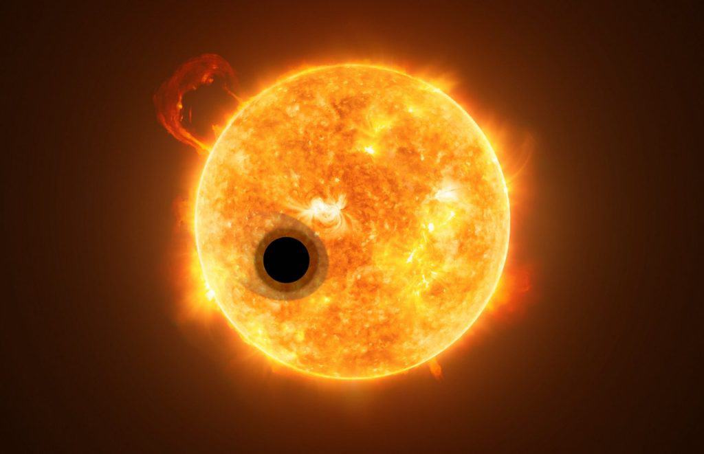 O exoplaneta WASP-107b é assimétrico e um gigante gasoso quase do tamanho de Júpiter