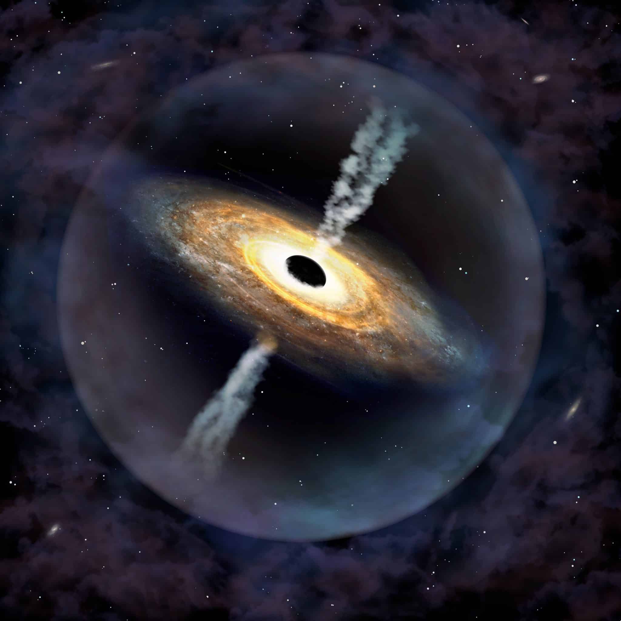 Quasar está soprando vento assassino de galáxias