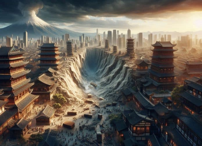 Enorme terremoto na China pode ter tirado a vida de 830.000 pessoas.
