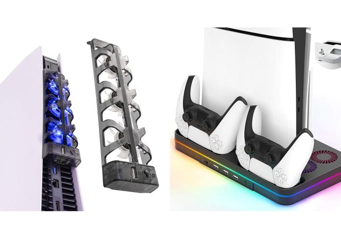 Montagem com acessórios para PlayStation 5 em promoção na Amazon
