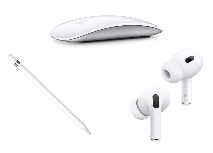 Montagem com acessórios da Apple em promoção na Amazon