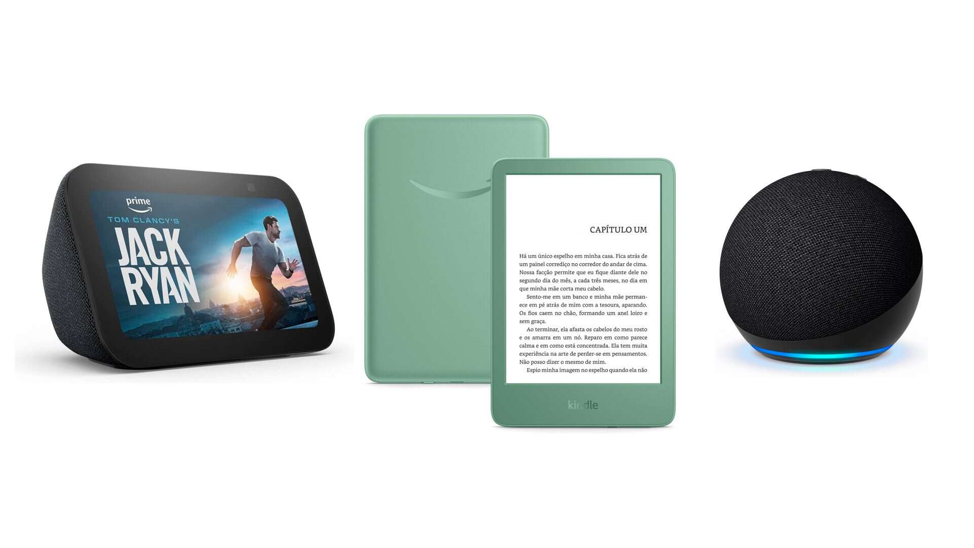 Montagem com aparelhos da Amazon em promoção na Amazon