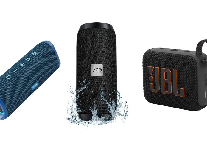 Montagem com caixinhas de som Bluetooth em promoção na Amazon