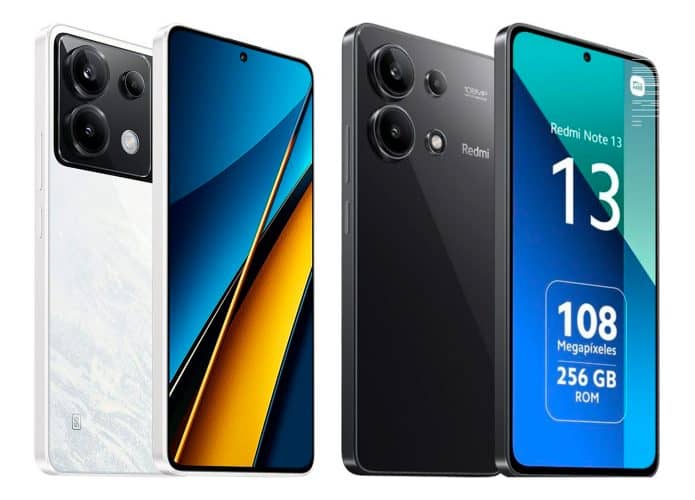 Montagem de celulares da Xiaomi em promoção na Amazon