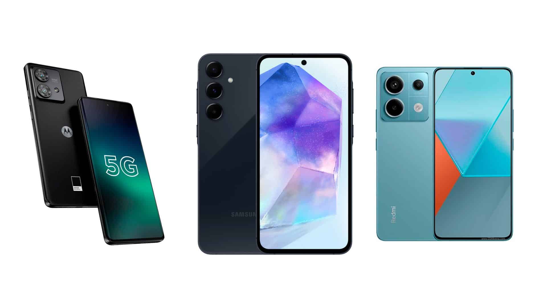 Montagem com celulares em promoção na Amazon