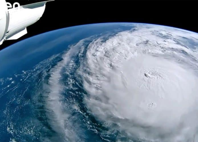 Furacão Milton visto da Estação Espacial Internacional