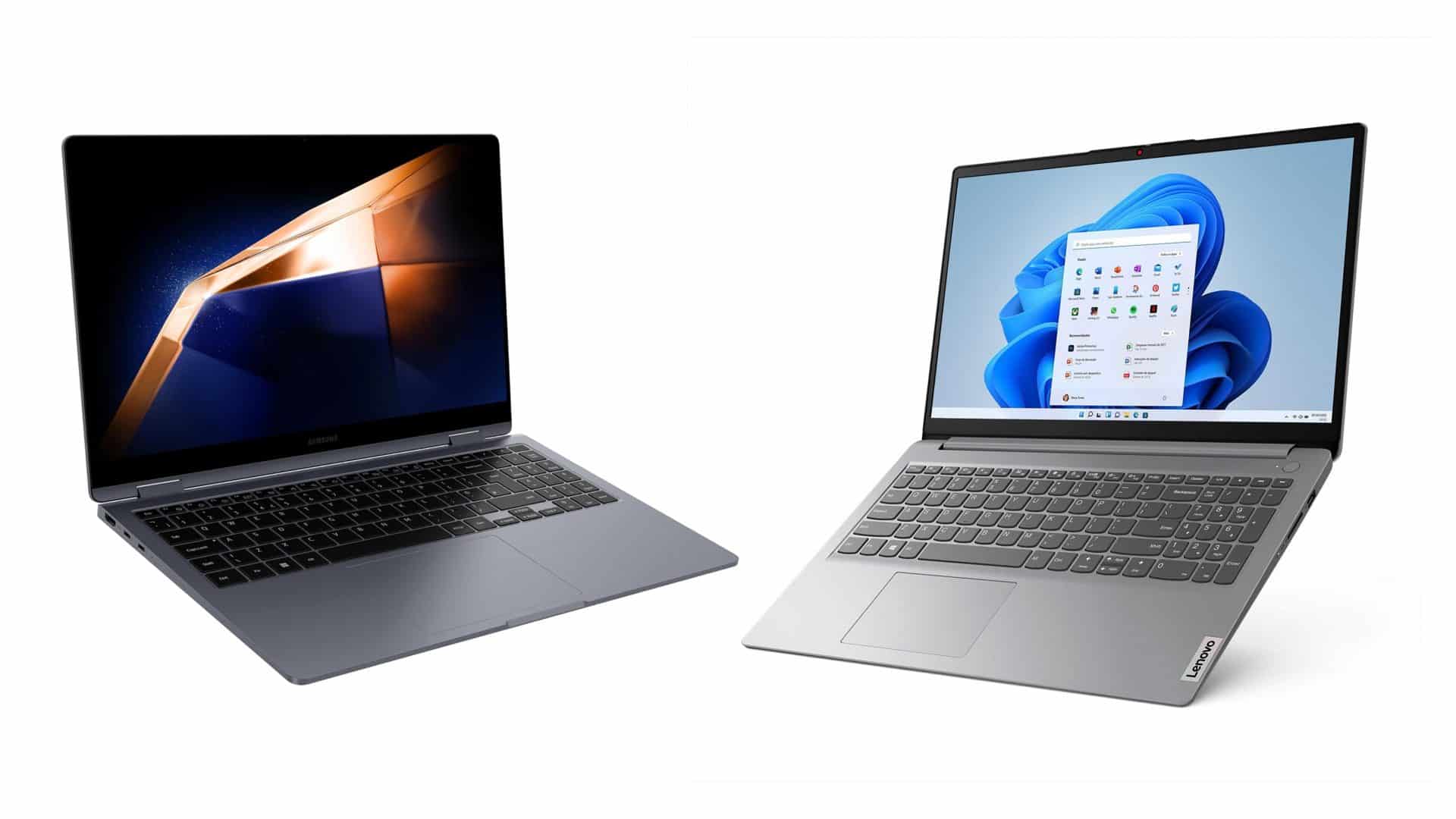 Montagem de notebooks em promoção na Amazon