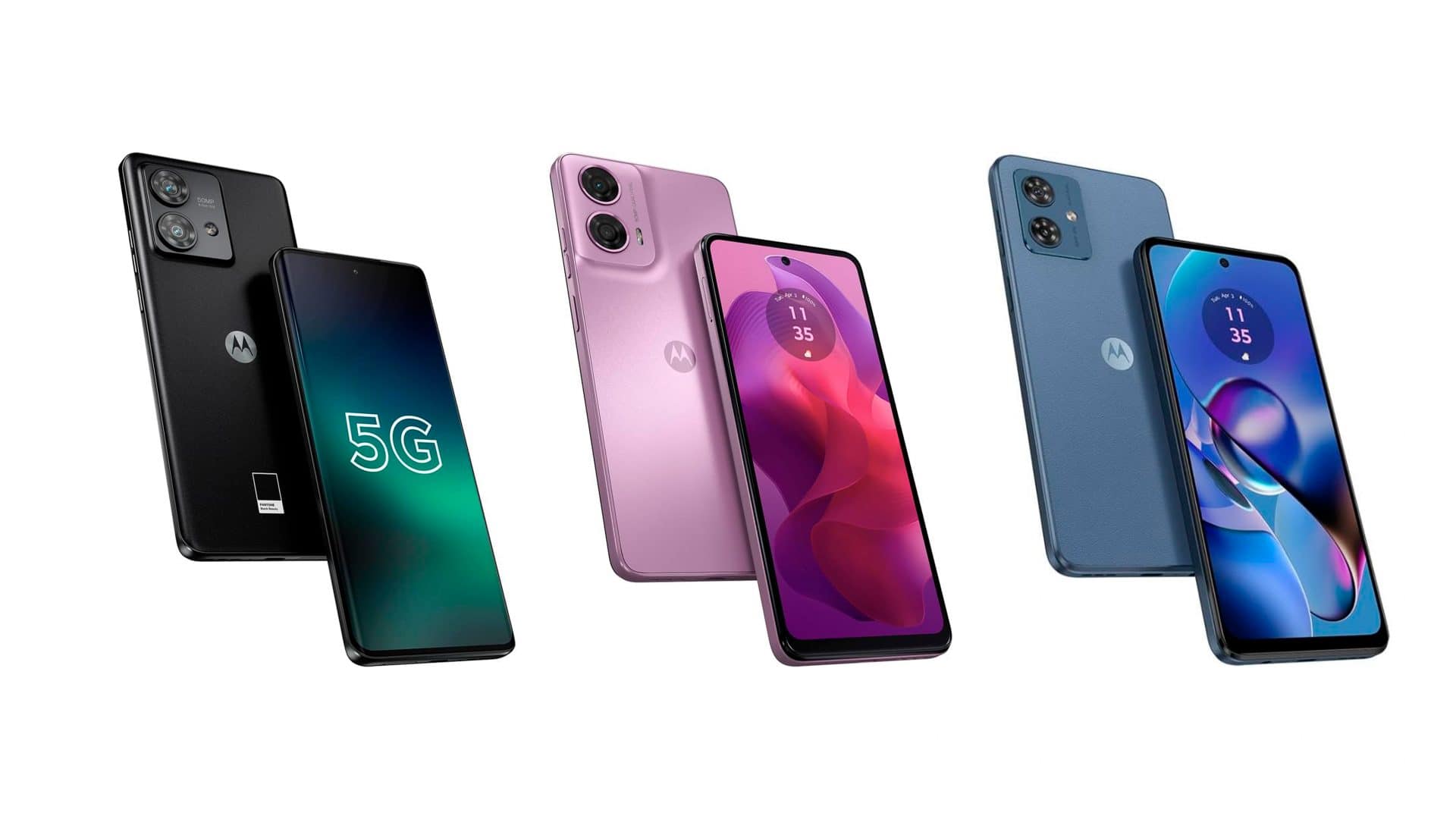 Montagem com smartphones da Motorola em promoção na Amazon