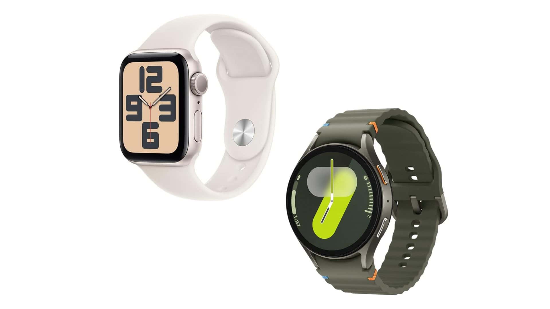 Montagem com smartwatches em promoção na Amazon