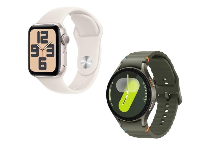 Montagem com smartwatches em promoção na Amazon