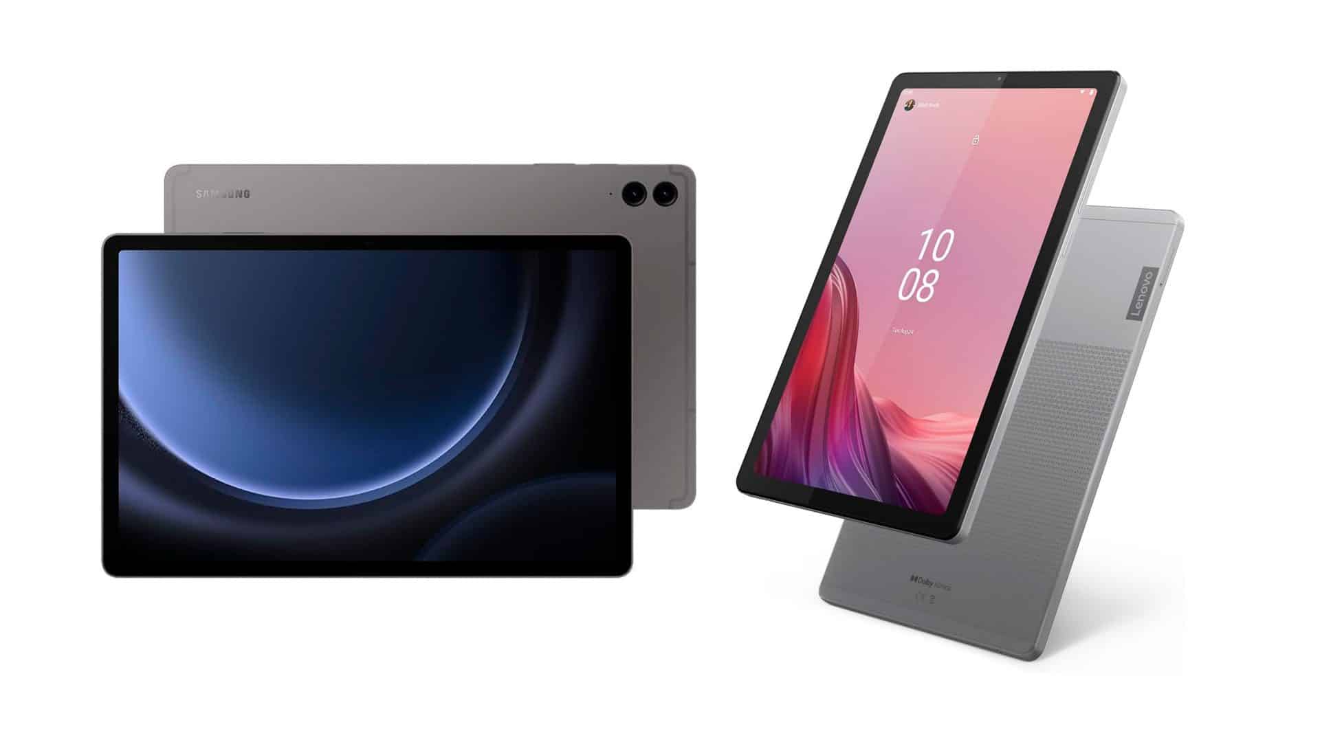 Montagem com tablets em promoção na Amazon