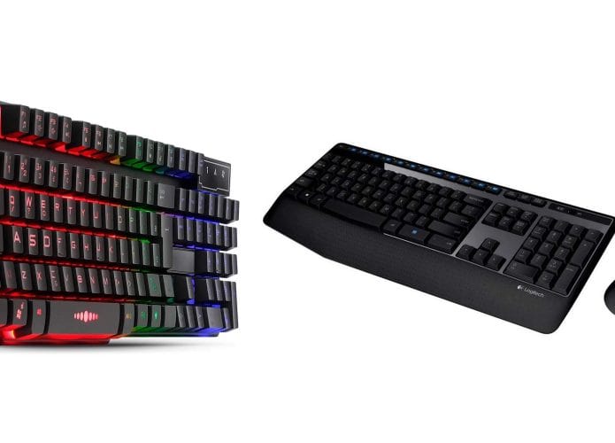 Montagem de teclados em promoção na Amazon