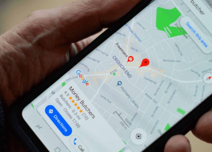 Imagem mostra as avaliações de um estabelecimento no app Google Maps