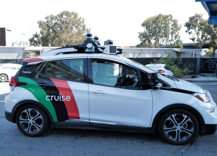 Modelo de táxi autônomo da Cruise
