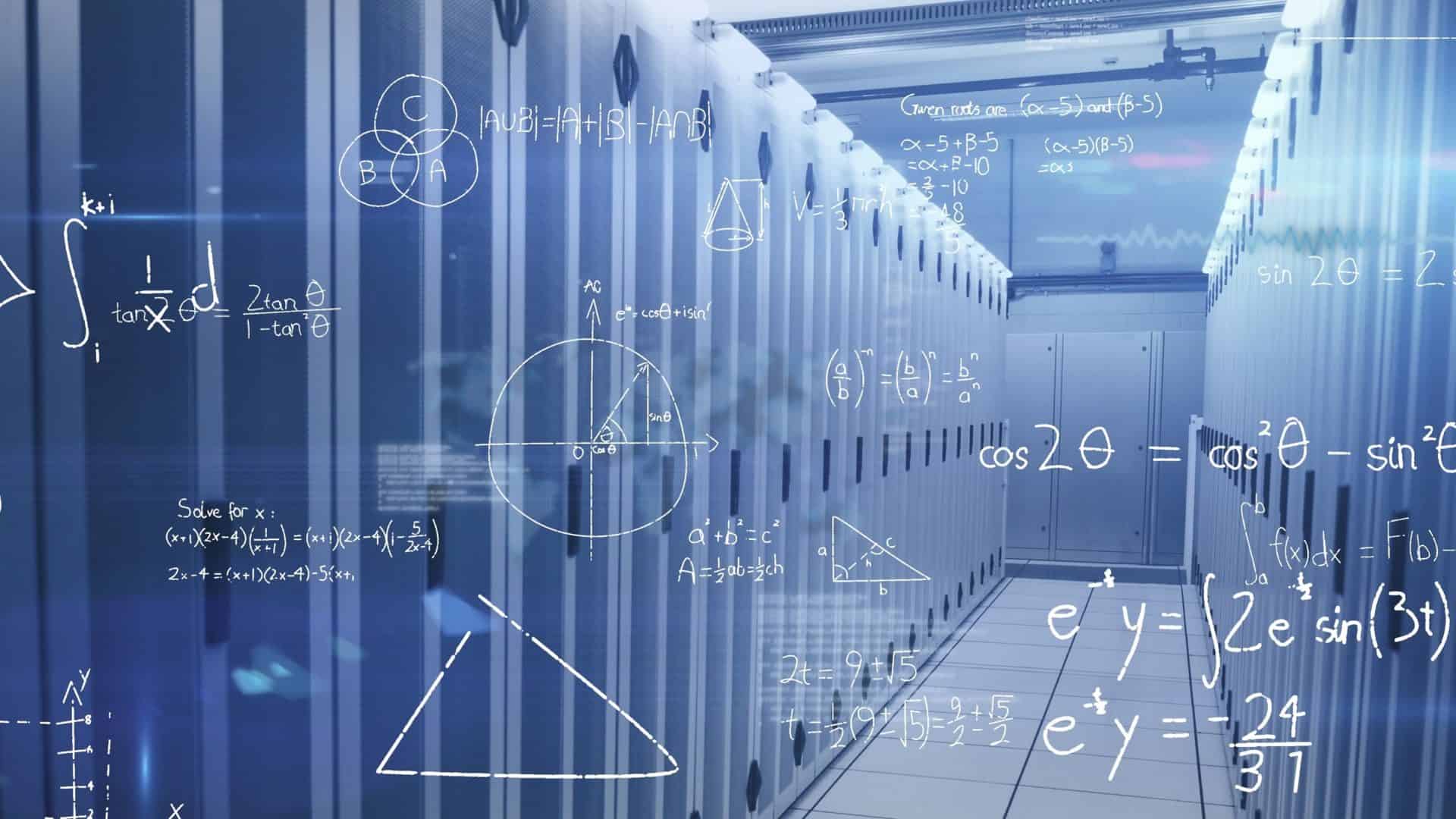 Várias equações matemáticas