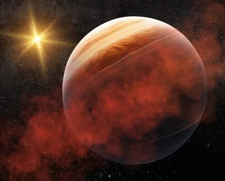 Ilustração do exoplaneta AF Leb b
