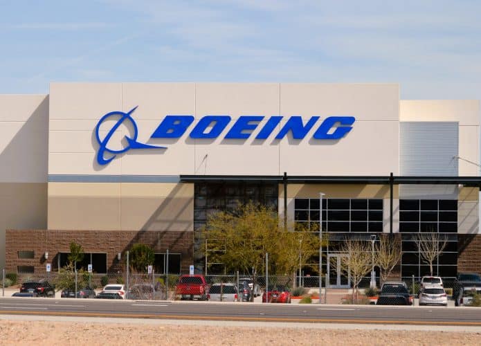 Imagem de fachada da Boeing