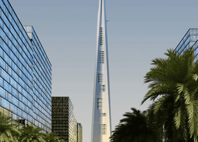 arranha-céu mais alto do mundo, o jeddah tower ou jec tower