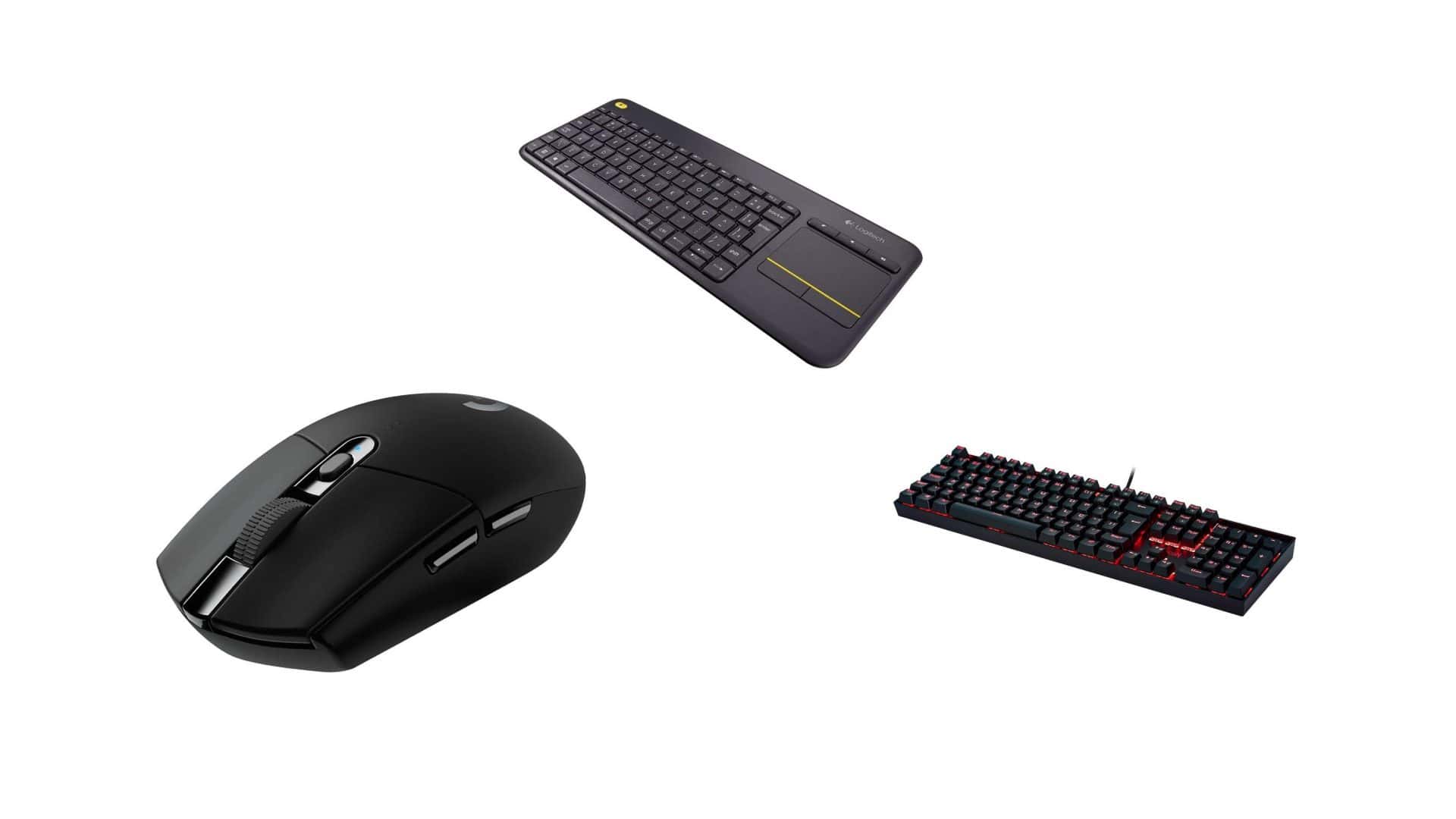 Teclados e mouses em oferta