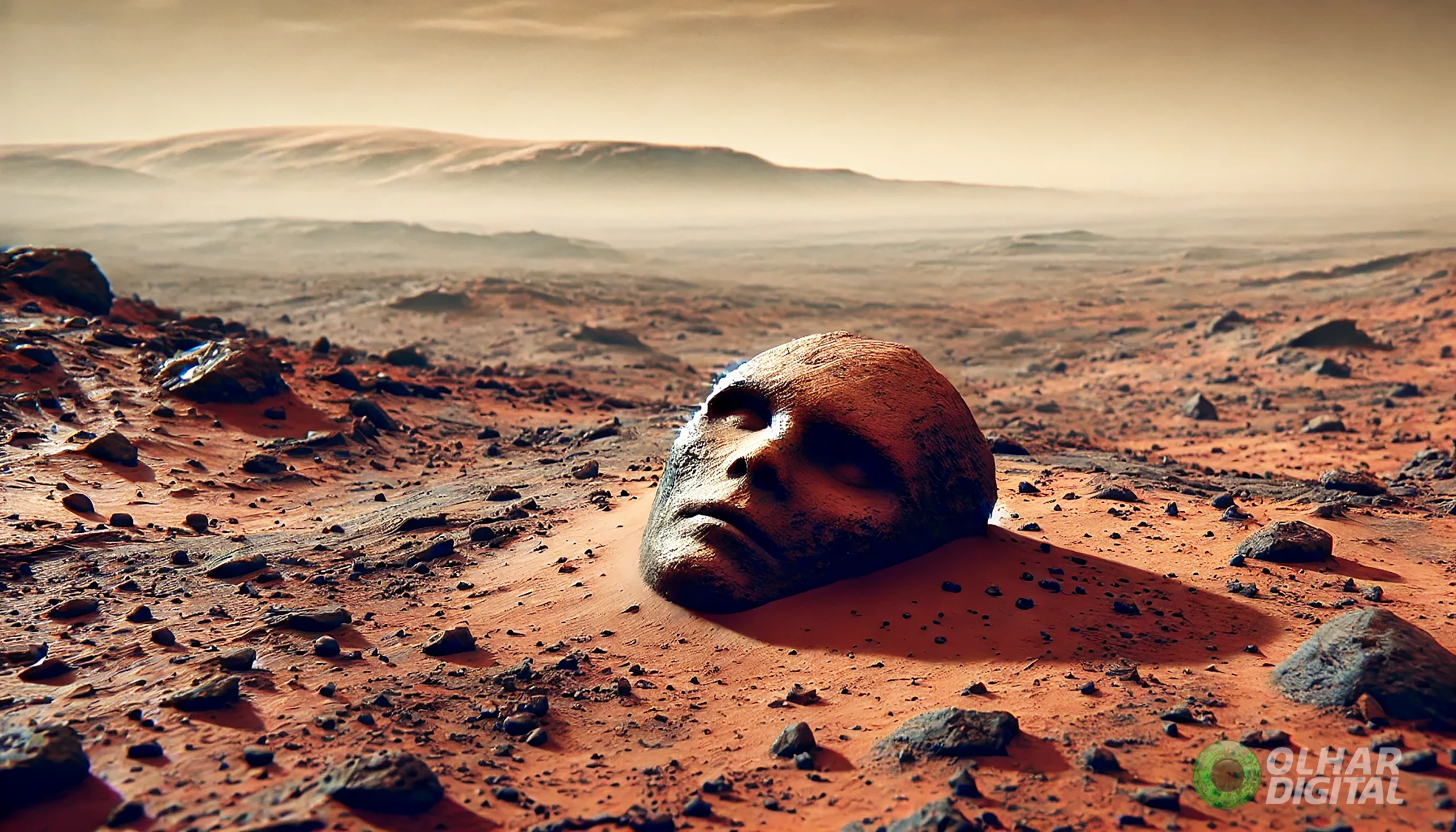 Rover da NASA fotografou “rosto cansado” em Marte
