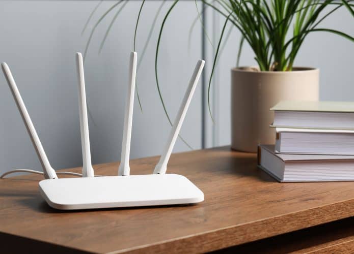 Imagem ilustrativa de roteador para listar erros ao configurar rede Wi-Fi