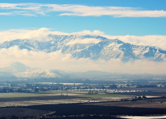 Santiago do Chile, Cordilheira dos Andes, Inverno, Fazendas
