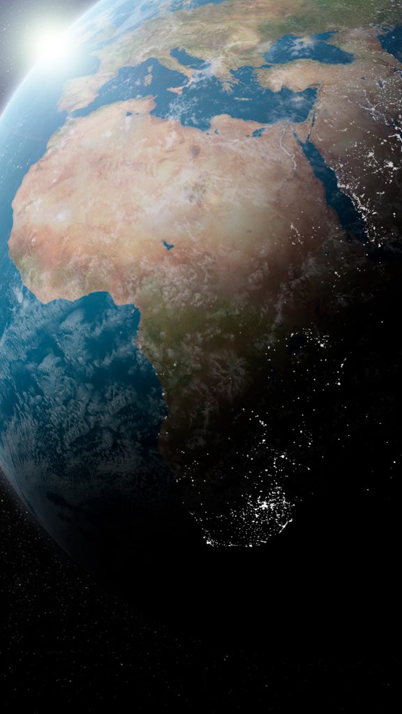 África vista do espaço