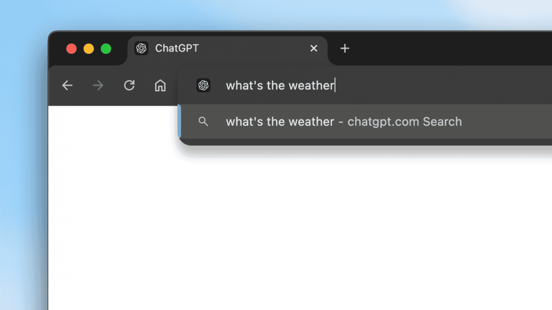 Nova extensão do Chrome, ChatGPT Search