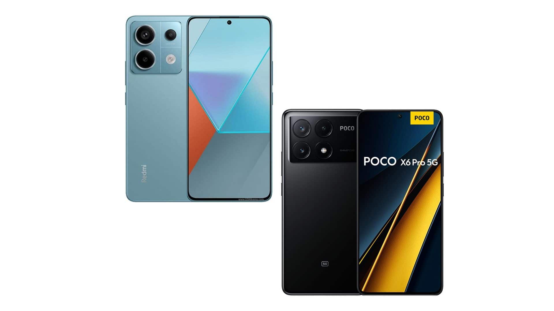 Montagem com celulares da Xiaomi em promoção na Amazon