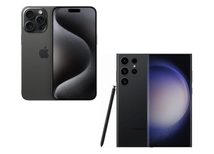 Montagem com celulares em promoção na Amazon
