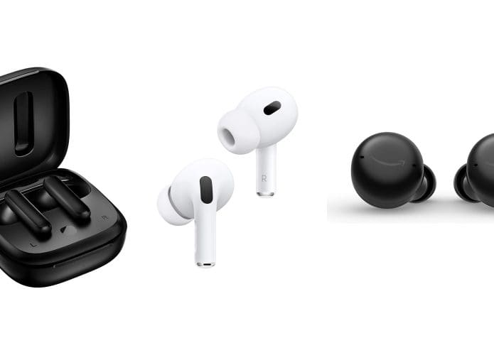 Montagem com fones de ouvido em promoção na Amazon