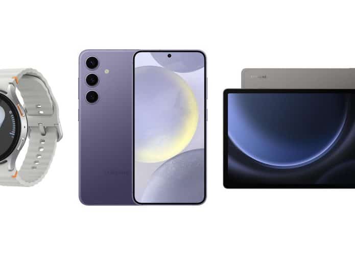 Montagem com dispositivos da Samsung em promoção de Black Friday na Amazon